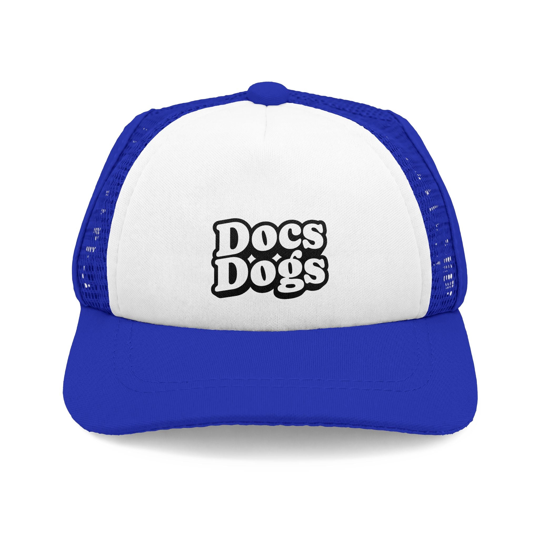 Docs Dogs Trucker Hat — Retro Foam Mesh Cap