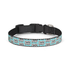 Clip-On Dog Collar — Teal 'Dogs' Pattern