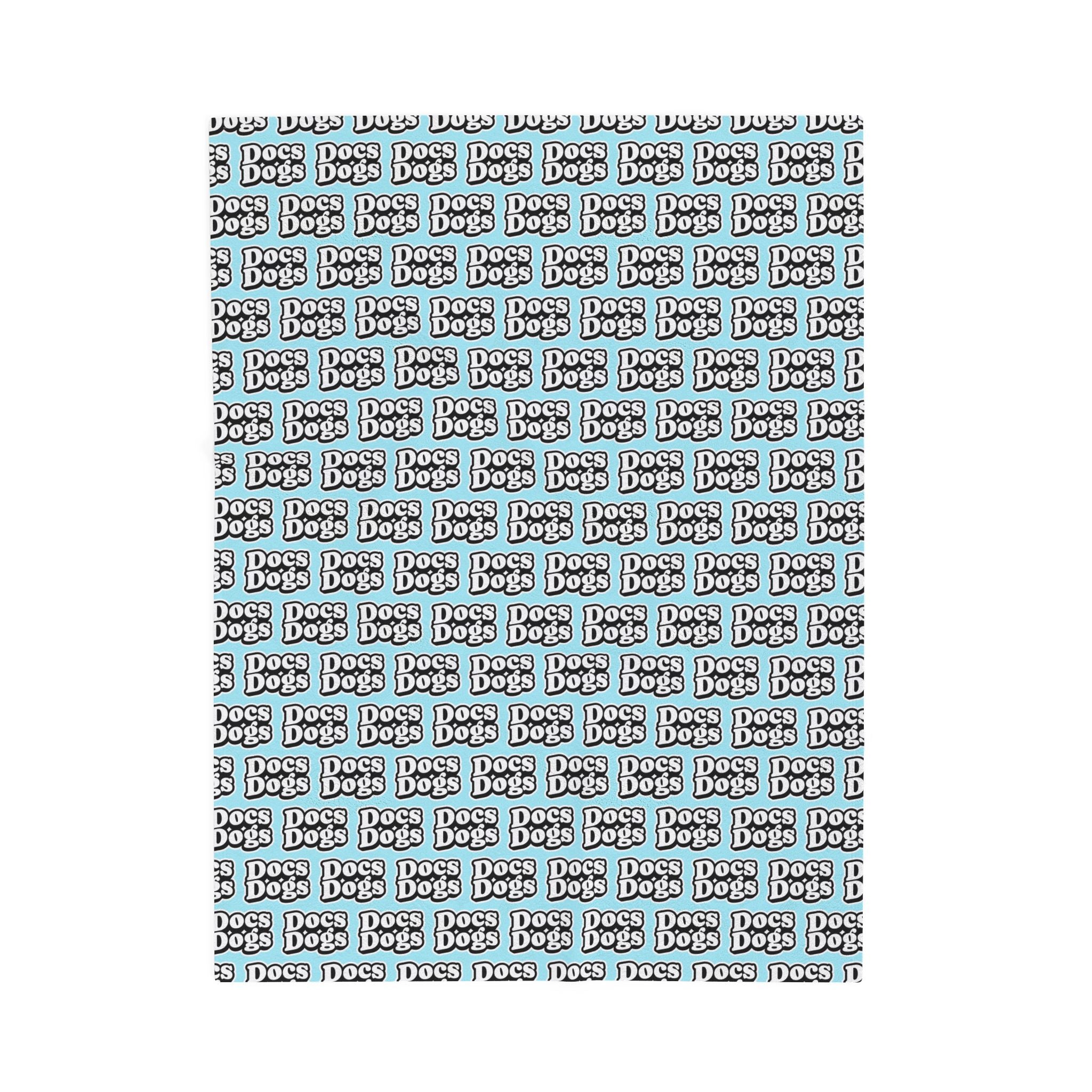 Docs Dogs Plush Blanket — 'Dogs' Pattern